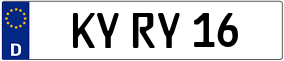 Trailer License Plate
